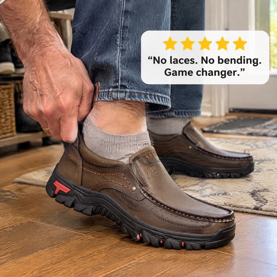 ⏰Last Day! 45% OFF  🔥VELTOE®Men’s Slip-On Outdoor Genuine Leather Shoes