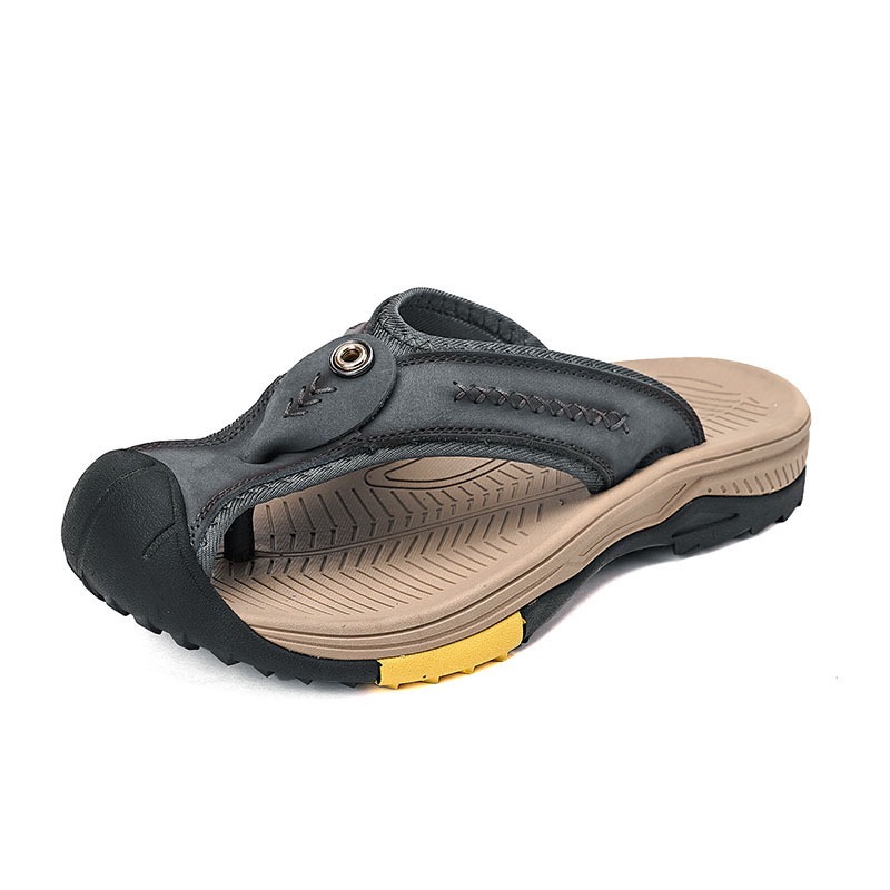 GARB Mens Handmade Cowhide Outdoot Orthopedic Sandals