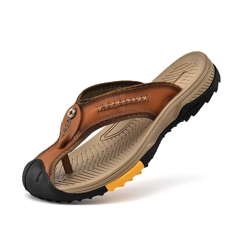 GARB Mens Handmade Cowhide Outdoot Orthopedic Sandals