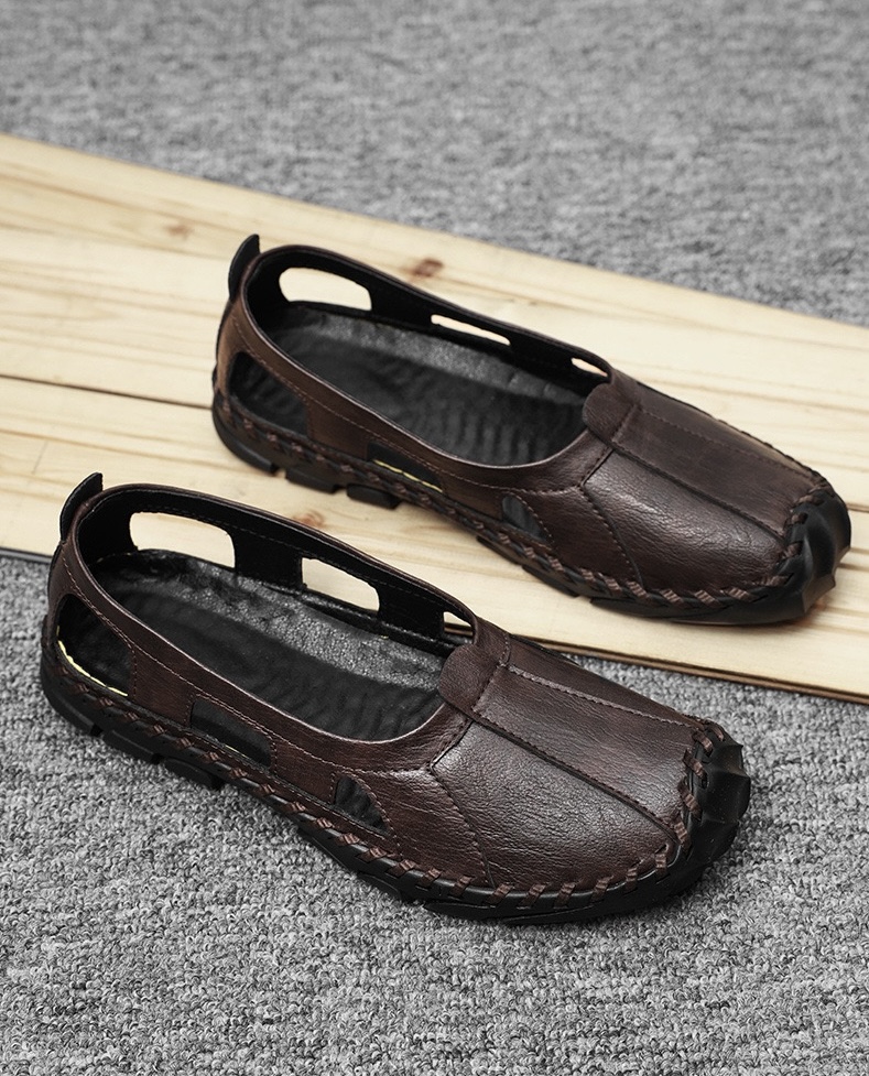 ⏰Last Day! 45% OFF 🔥VELTOE®Men's Handcrafted Cowhide Breathable Orthopedic Outdoor Sandals