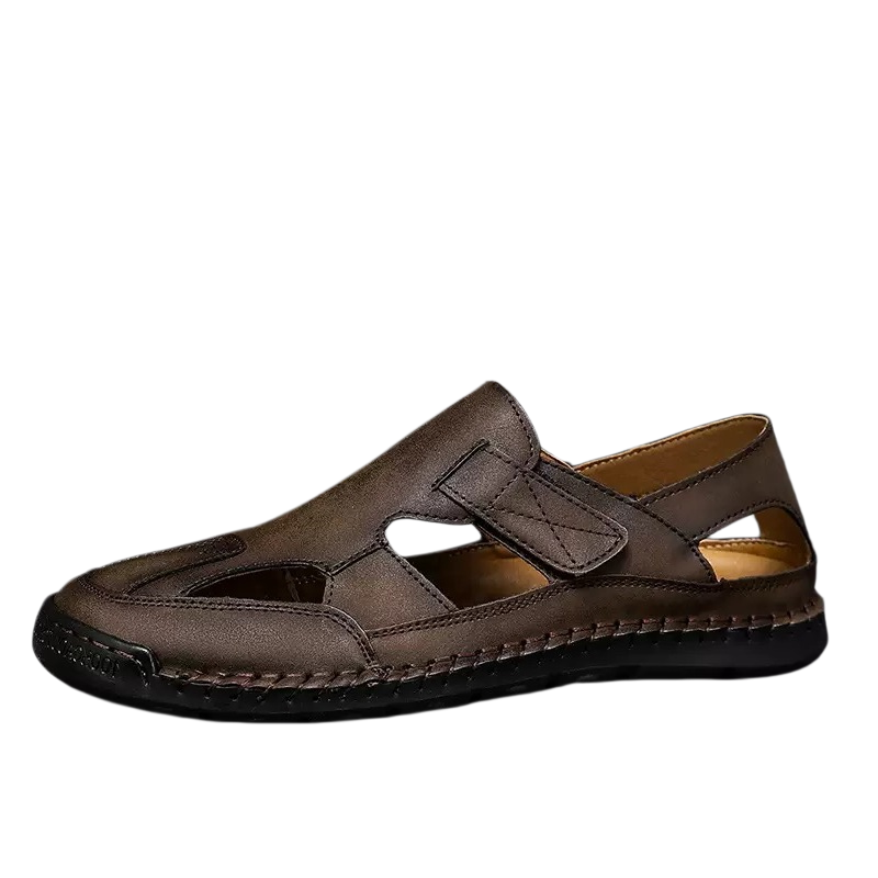 ⏰Last Day! 45% OFF 🔥VELTOE®Men's Handcrafted Cowhide Breathable Orthopedic Outdoor Sandals