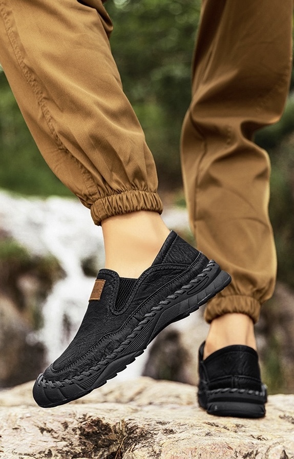 ⏰Last Day! 45% OFF 🔥HIKER®Men's Genuine Leather Outdoor Waterproof Orthopedic Walking Shoes