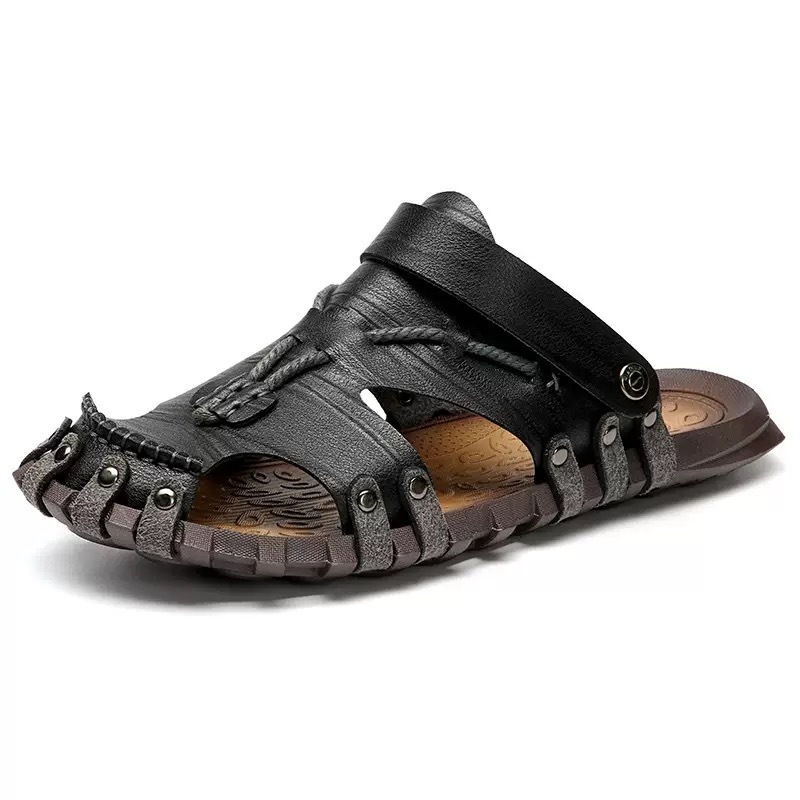 ⏰Last Day! 45% OFF 🔥VELTOE®Men's Handcrafted Cowhide Breathable Orthopedic Outdoor Sandals