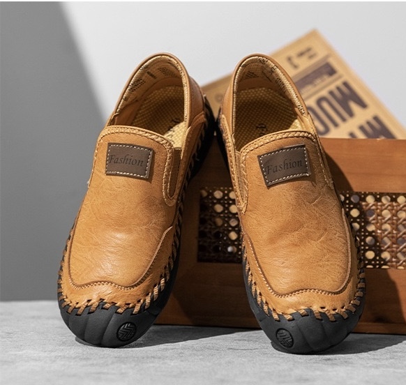 ⏰Last Day! 45% OFF 🔥HIKER®Men's Genuine Leather Outdoor Waterproof Orthopedic Walking Shoes