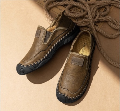 ⏰Last Day! 45% OFF 🔥HIKER®Men's Genuine Leather Outdoor Waterproof Orthopedic Walking Shoes