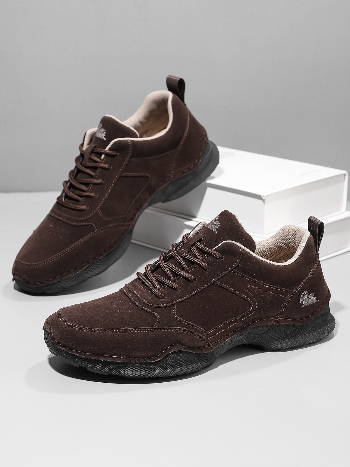 ⏰Last Day! 45% OFF 🔥HIKER®Men's Genuine Leather Outdoor Waterproof Orthopedic Walking Shoes