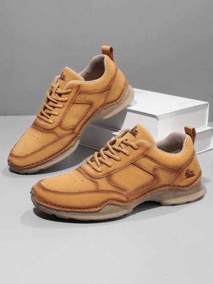 ⏰Last Day! 45% OFF 🔥HIKER®Men's Genuine Leather Outdoor Waterproof Orthopedic Walking Shoes