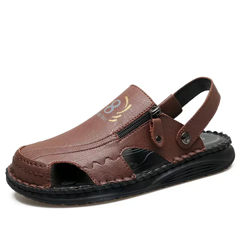 ⏰Last Day! 45% OFF 🔥VELTOE®Men's Handcrafted Cowhide Breathable Orthopedic Outdoor Sandals