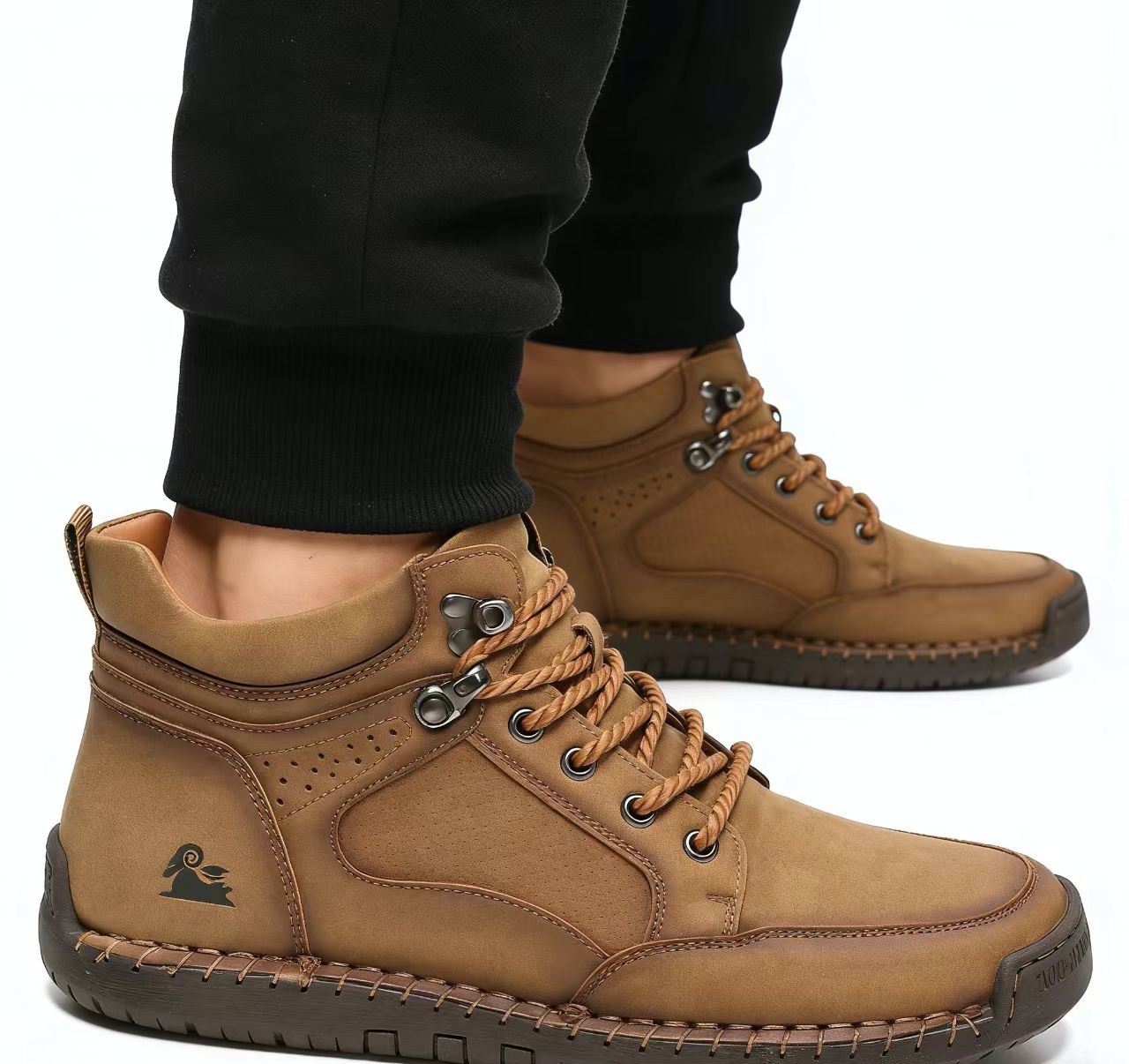 ⏰Last Day! 45% OFF 🔥HIKER®Men's Genuine Leather Outdoor Waterproof Orthopedic Walking Shoes