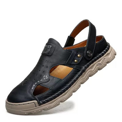 ⏰Last Day! 45% OFF 🔥VELTOE®Men's Handcrafted Cowhide Breathable Orthopedic Outdoor Sandals