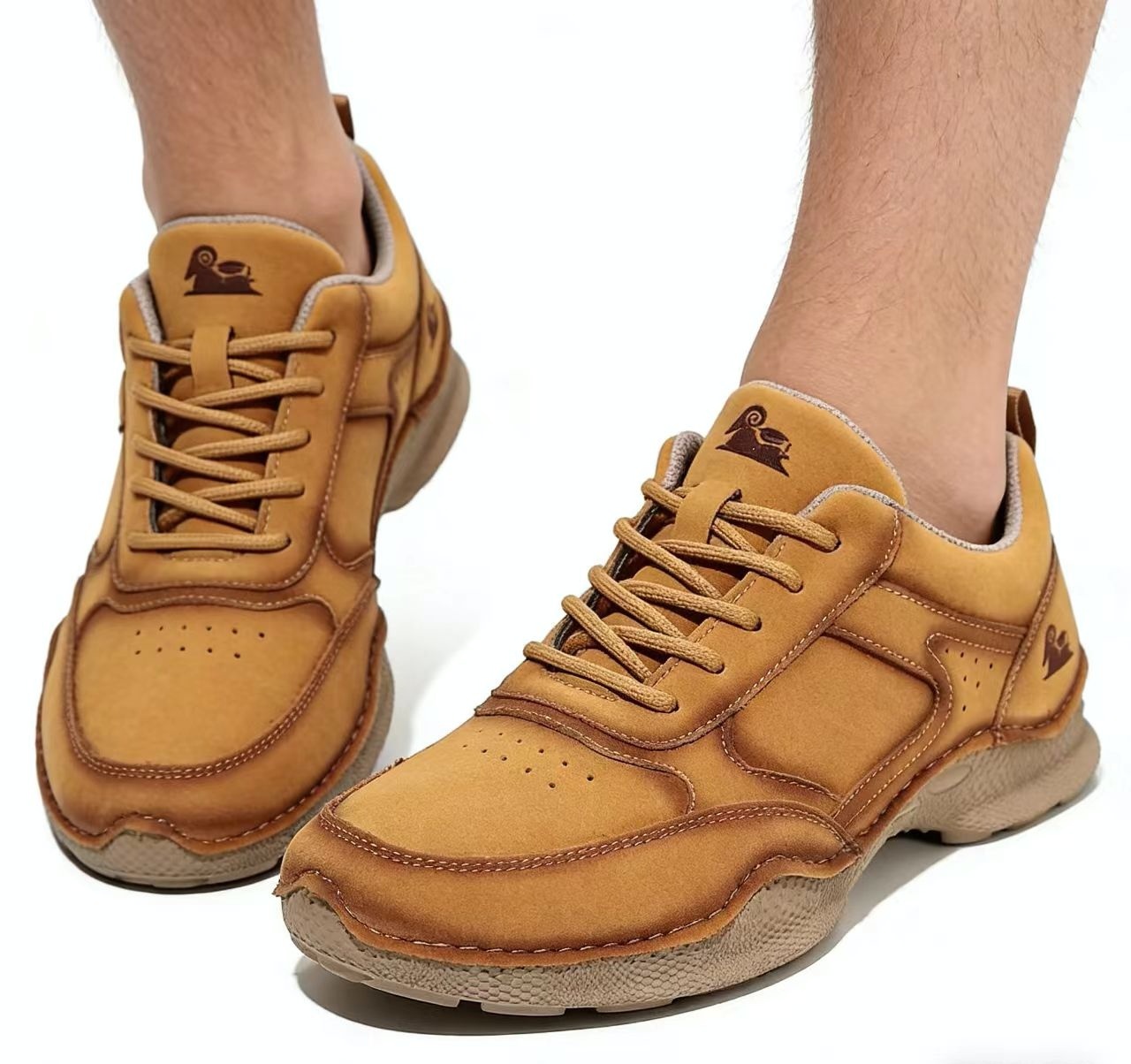 ⏰Last Day! 45% OFF 🔥HIKER®Men's Genuine Leather Outdoor Waterproof Orthopedic Walking Shoes