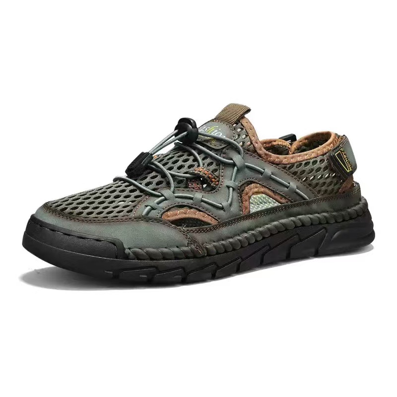 ⏰Last Day! 45% OFF  🔥VELTOE ®Men's Handmade Genuine Leather Breathable Orthopedic Slip-on Sandals