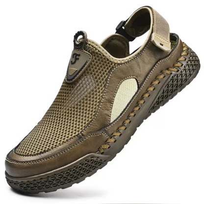 ⏰Last Day! 45% OFF 🔥VELTOE®Men's Handcrafted Cowhide Breathable Orthopedic Outdoor Sandals