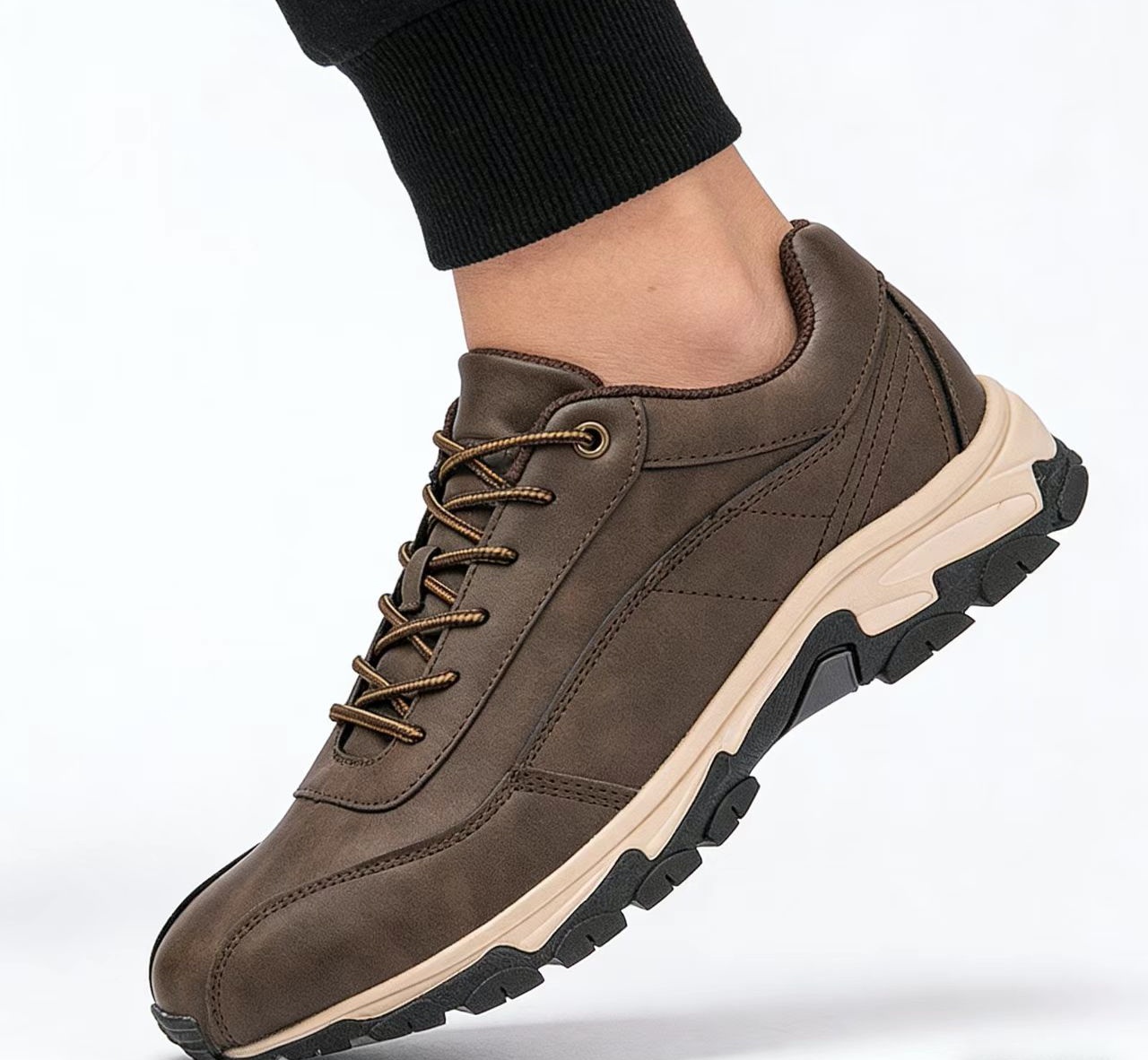 ⏰Last Day! 45% OFF 🔥HIKER®Men's Genuine Leather Outdoor Waterproof Orthopedic Walking Shoes