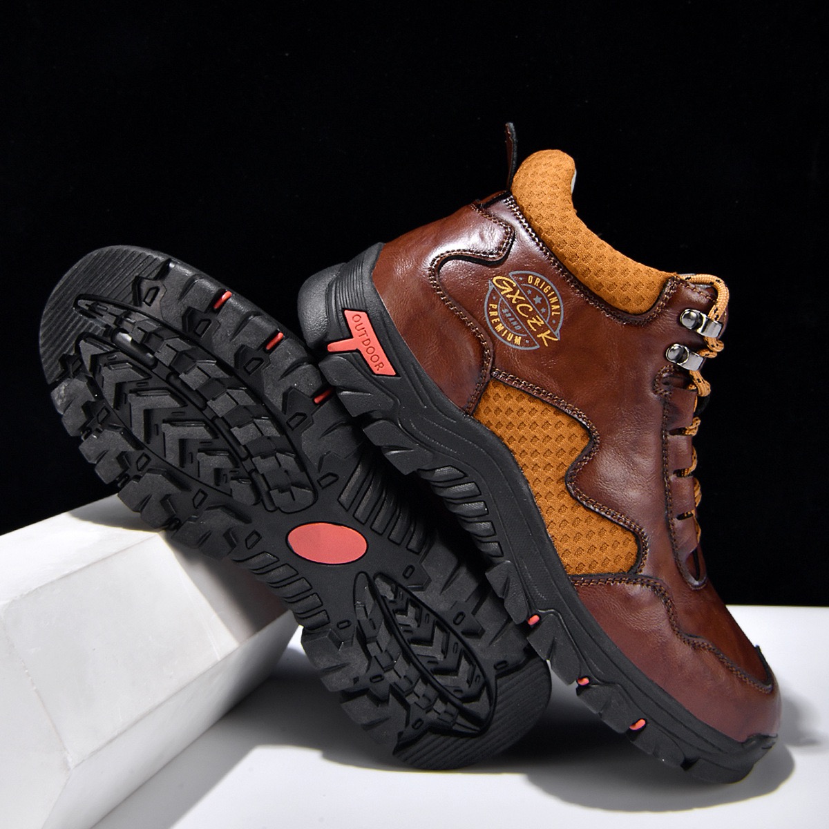 ⏰Last Day! 45% OFF 🔥VELTOE®Men's Genuine Leather Outdoor Waterproof Orthopedic Walking Shoes