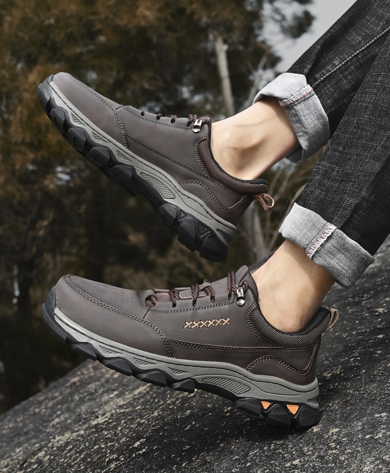 ⏰Last Day! 45% OFF 🔥VELTOE®Men's Genuine Leather Outdoor Waterproof Orthopedic Walking Shoes