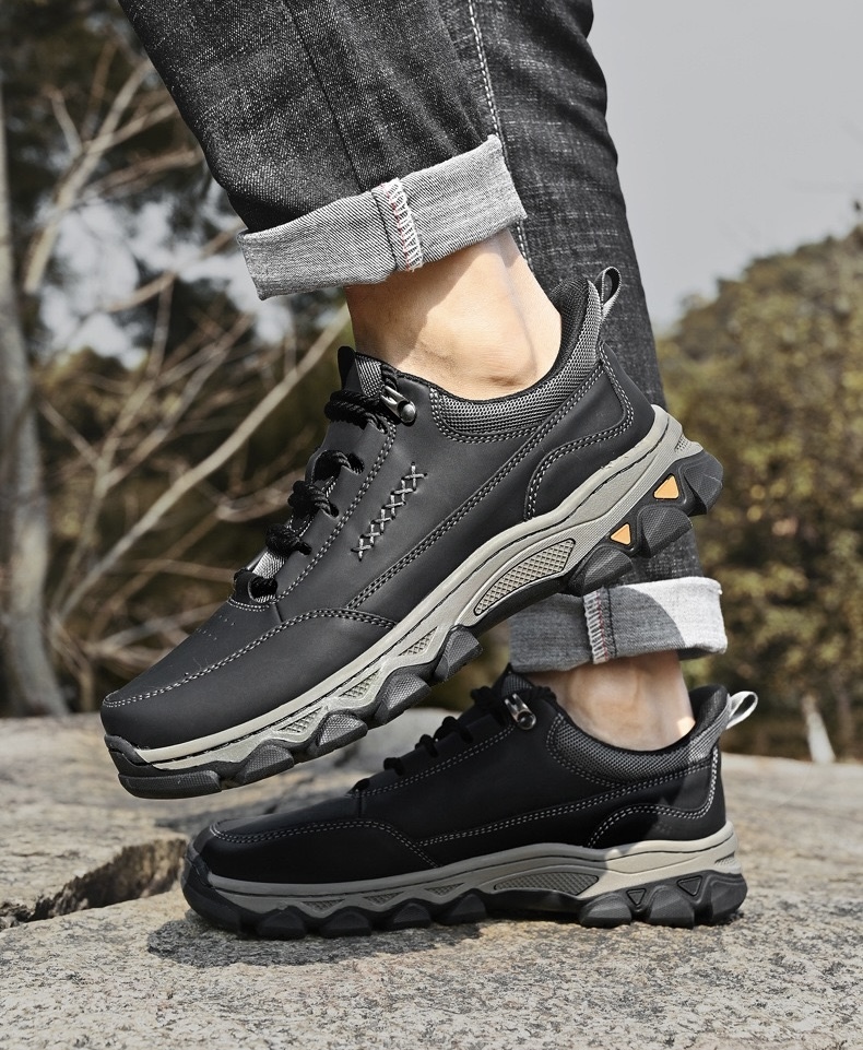 ⏰Last Day! 45% OFF 🔥VELTOE®Men's Genuine Leather Outdoor Waterproof Orthopedic Walking Shoes