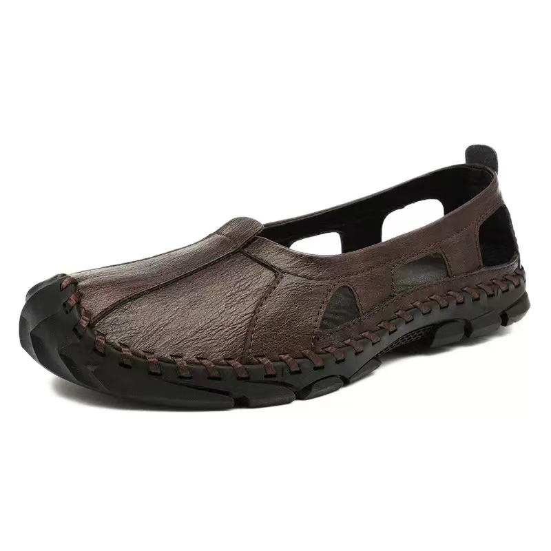 ⏰Last Day! 45% OFF 🔥VELTOE®Men's Handcrafted Cowhide Breathable Orthopedic Outdoor Sandals