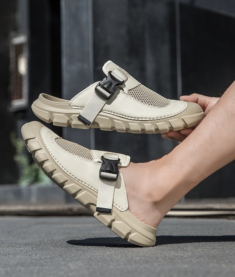 ⏰Last Day! 45% OFF 🔥VELTOE®Men's Handcrafted Cowhide Mesh Breathable Orthopedic Outdoor Sandals