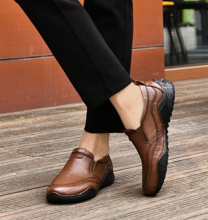 ⏰Last Day!45% OFF 🔥MANTRAFF®Men's Handmade Genuine Leather Orthopedic Walking Shoes