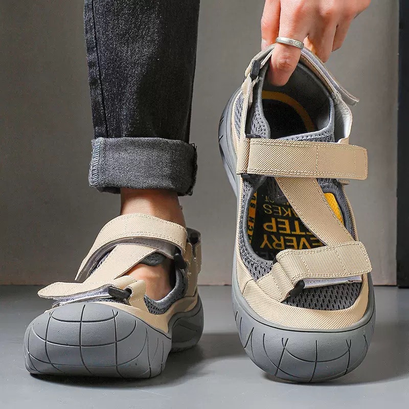 ⏰Last Day! 45% OFF 🔥VELTOE®Men's Handcrafted Cowhide Breathable Orthopedic Outdoor Sandals