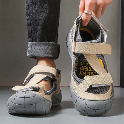 ⏰Last Day! 45% OFF 🔥VELTOE®Men's Handcrafted Cowhide Breathable Orthopedic Outdoor Sandals