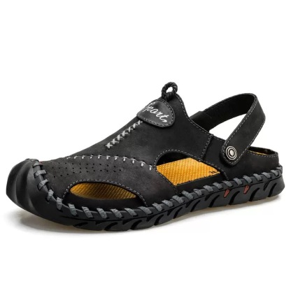 ⏰Last Day! 45% OFF 🔥VELTOE®Men's Handcrafted Cowhide Breathable Orthopedic Outdoor Sandals