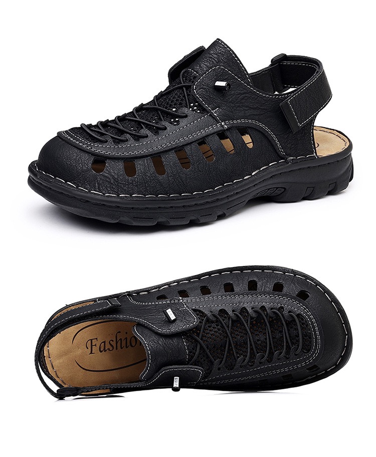 ⏰Last Day! 45% OFF 🔥VELTOE®Men's Handcrafted Cowhide Breathable Orthopedic Outdoor Sandals