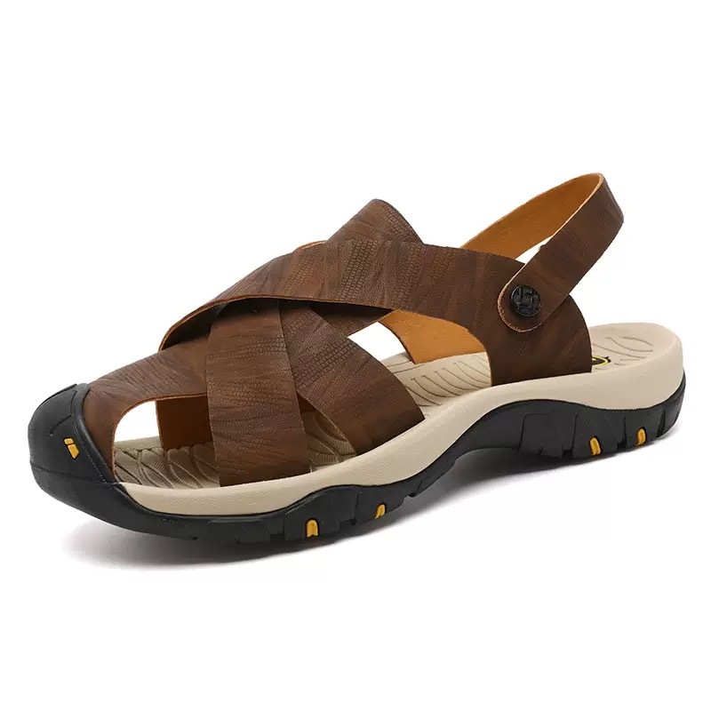 ⏰Last Day! 45% OFF 🔥VELTOE®Men's Handcrafted Cowhide Breathable Orthopedic Outdoor Sandals