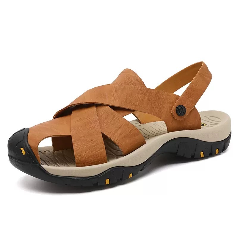 ⏰Last Day! 45% OFF 🔥VELTOE®Men's Handcrafted Cowhide Breathable Orthopedic Outdoor Sandals