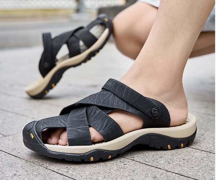 ⏰Last Day! 45% OFF 🔥VELTOE®Men's Handcrafted Cowhide Breathable Orthopedic Outdoor Sandals