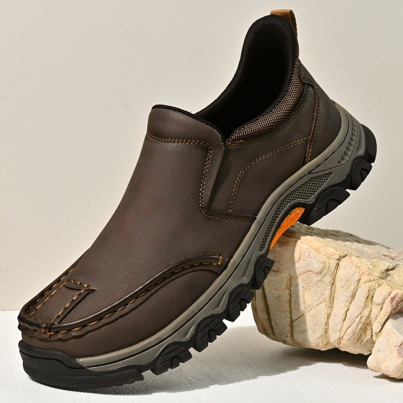 ⏰Last Day! 45% OFF 🔥VELTOE®Men's Genuine Leather Outdoor Waterproof Orthopedic Walking Shoes