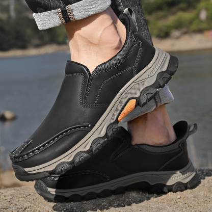 ⏰Last Day! 45% OFF 🔥VELTOE®Men's Genuine Leather Outdoor Waterproof Orthopedic Walking Shoes