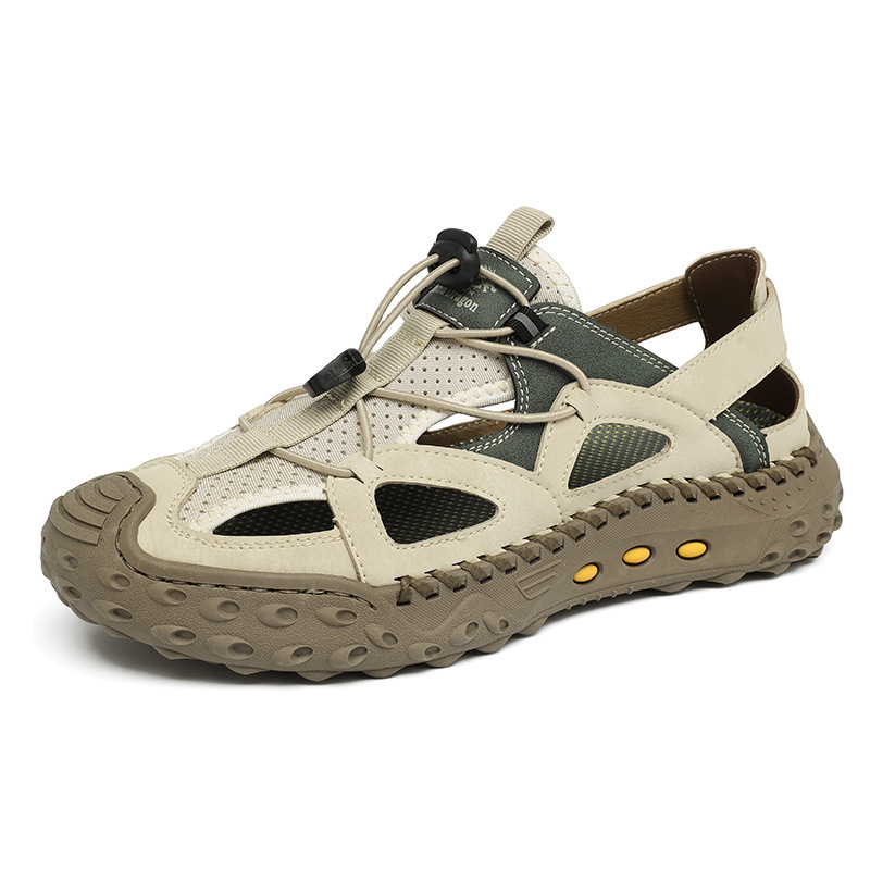 🔥 MANTRAFF®Men's Ultralight Genuine Leather Orthopedic Outdoor Casual Shoes