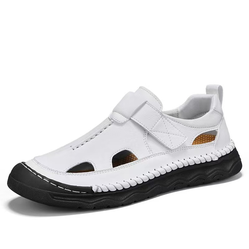 ⏰Last Day!45% OFF 🔥VELTOE®Men's Wide-Toe Genuine Leather Orthopedic Sandals