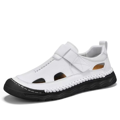 ⏰Last Day!45% OFF 🔥VELTOE®Men's Wide-Toe Genuine Leather Orthopedic Sandals