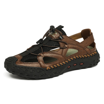 🔥 MANTRAFF®Men's Ultralight Genuine Leather Orthopedic Outdoor Casual Shoes