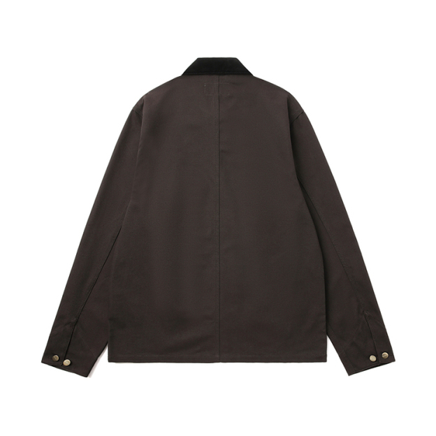 Simple Button-Decorated Retro Style Men's Long-Sleeved Top