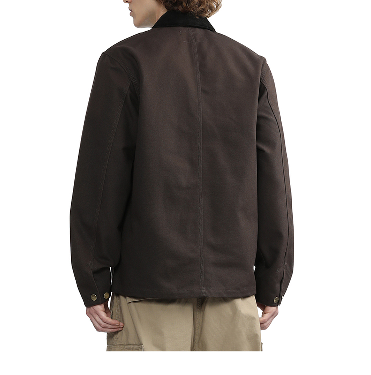 Simple Button-Decorated Retro Style Men's Long-Sleeved Top