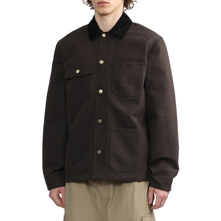 Simple Button-Decorated Retro Style Men's Long-Sleeved Top