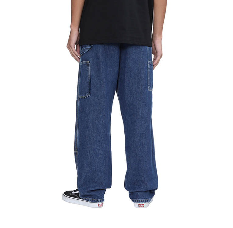 Men's Street Hip-Hop Style Patchwork Vintage Jeans