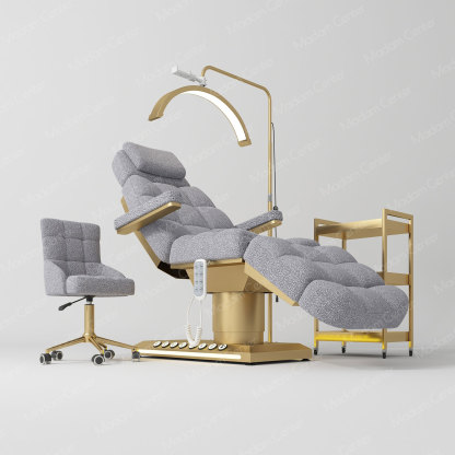 1011 Lambswool Fabric Electric Beauty Bed | Foot Control