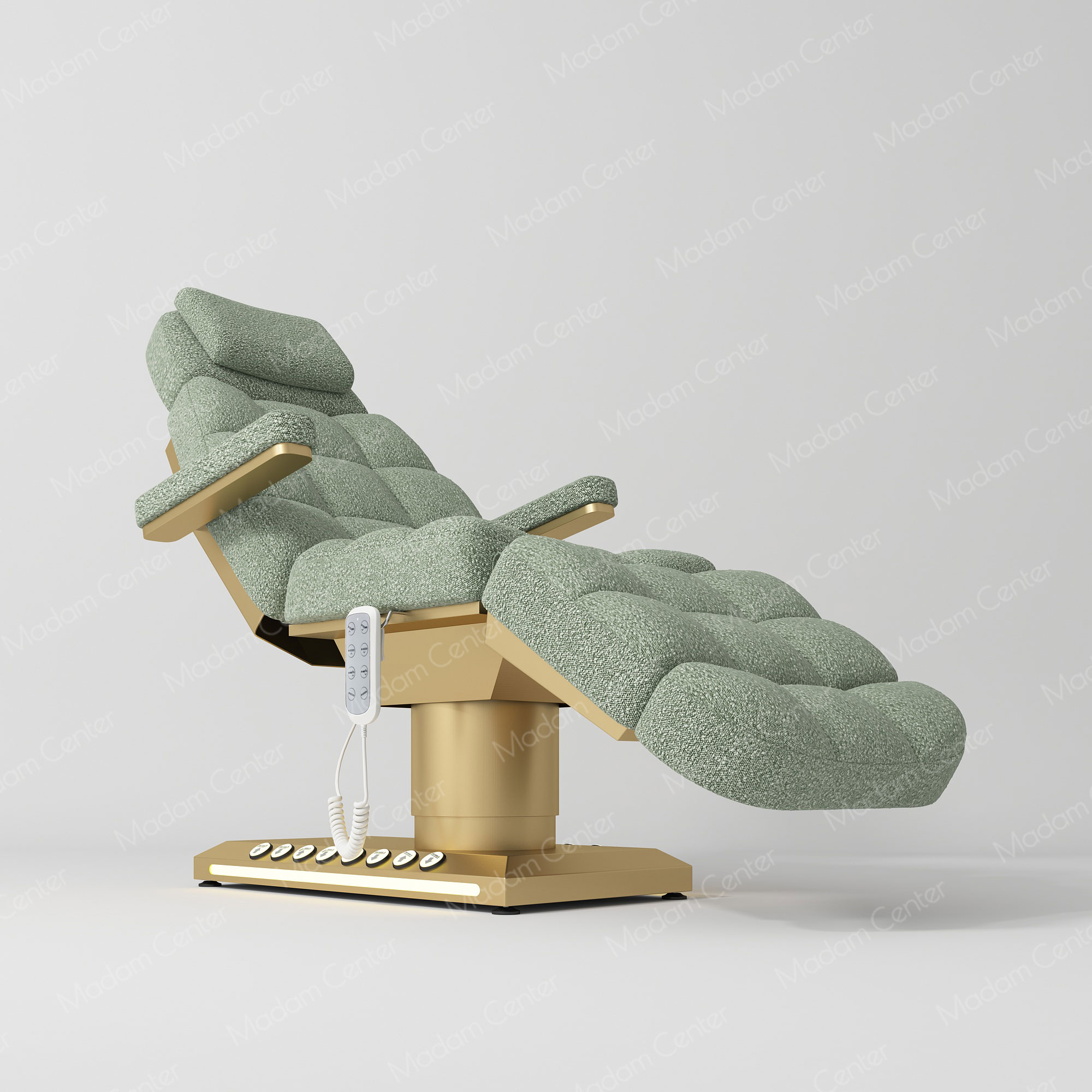 1011 Lambswool Fabric Electric Beauty Bed | Foot Control