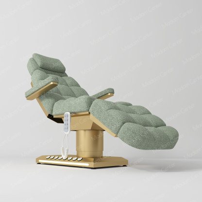 1011 Lambswool Fabric Electric Beauty Bed | Foot Control