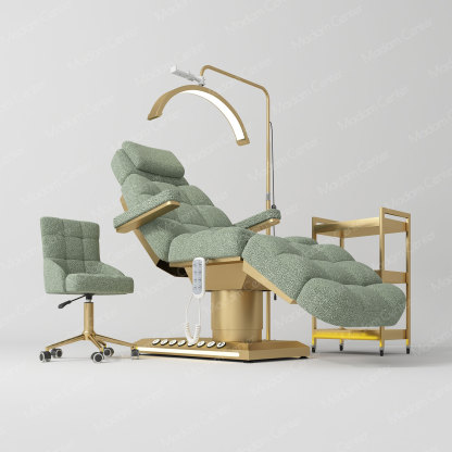 1011 Lambswool Fabric Electric Beauty Bed | Foot Control