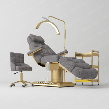 1011 Lambswool Fabric Electric Beauty Bed | Foot Control