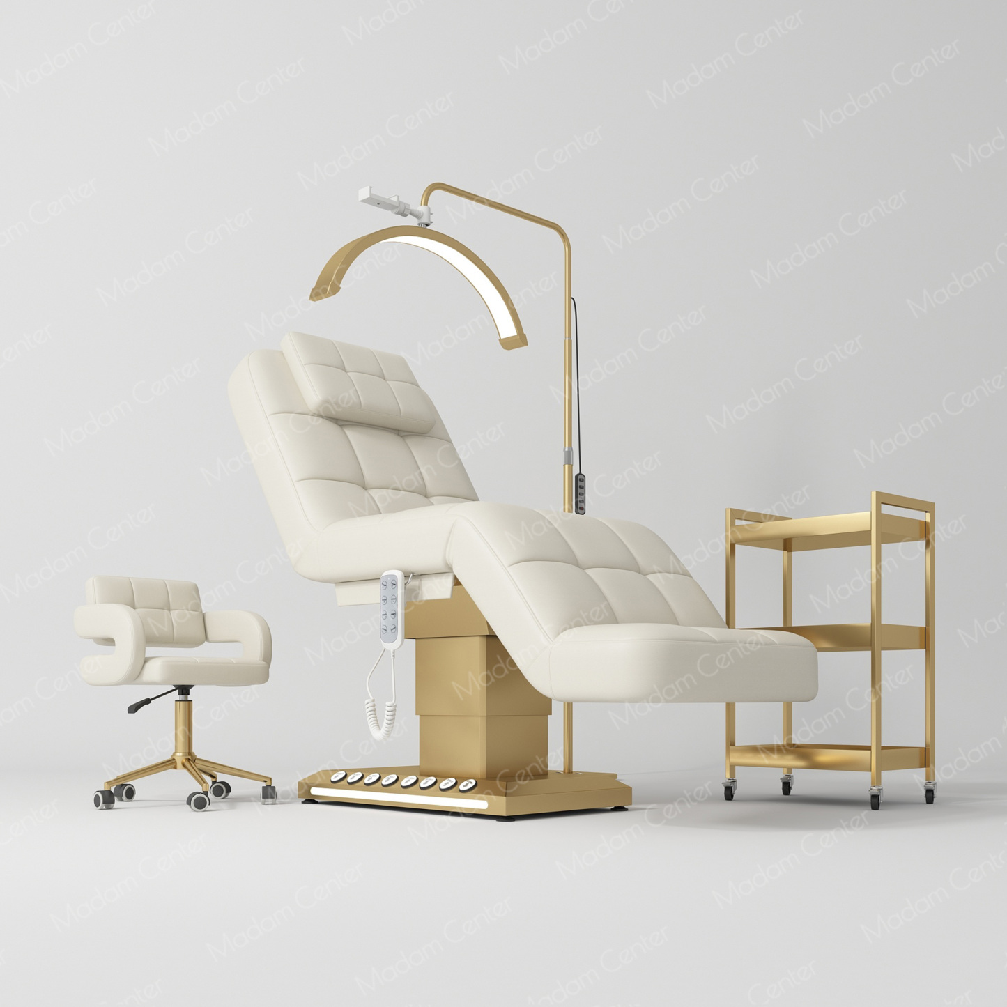 Spa Bed 1018B,Electric Beauty Bed, Foot Control Adjustable Lifting Reclining