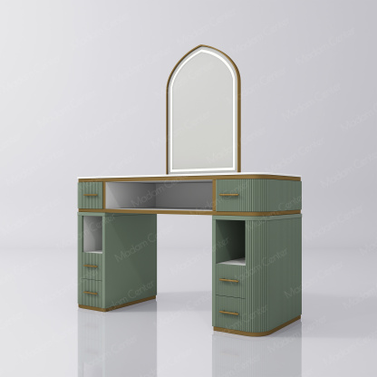 1112 Barber Mirror Station with LED Light-madamcenterOriginal Design,Barber Salon.,原创,Barber Salon