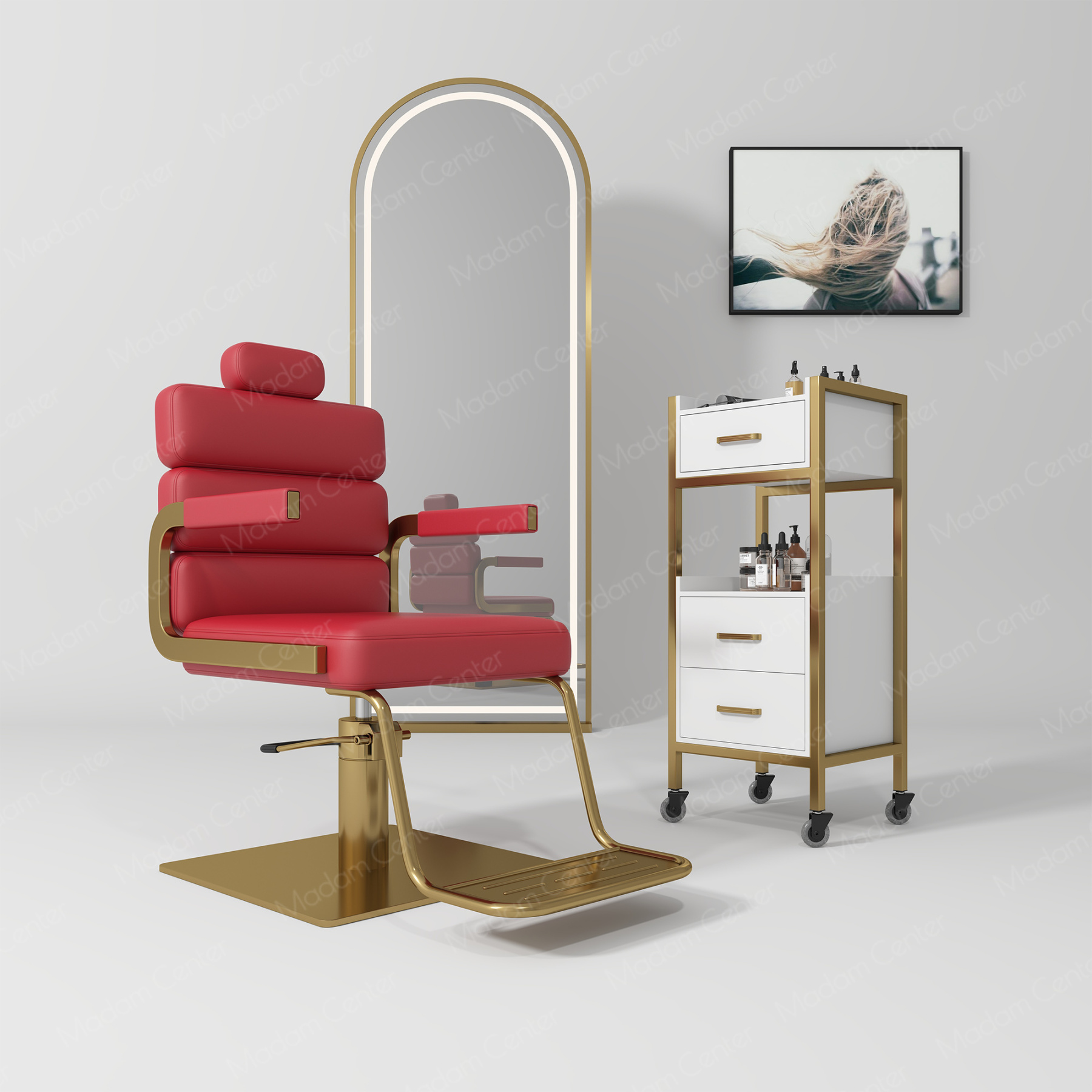 0731 Barber Hairdressing Chair-madamcenterOriginal Design,Barber Salon.,原创,Barber Salon,Barber Chair
