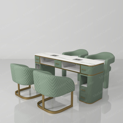 0925 Manicure Table | Double Set-madamcenterOriginal Design,Pedicure & Manicure.,Manicure Table & Chair,原创,美甲桌椅